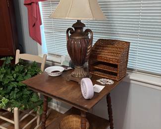 Vintage table and lamp