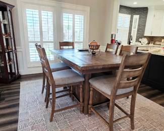 dining room table and chairs, tall table