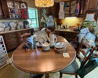 Bent Rims Dining Table $200, 4 Tell City Chairs $50 each