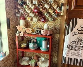 Mug rack is for display only
