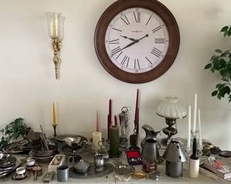silver tone, pewter etc items