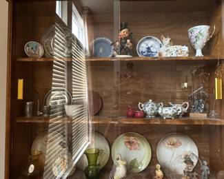 wall display filled with items