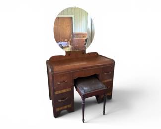Antique mirrored vanity