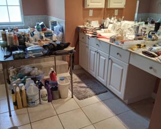 Jam packed bathroom