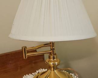 Brass Swing Arm Desk Lamp