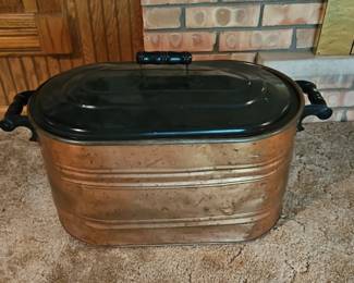 Antique Copper Boiler Wash Tub