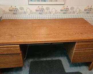 Oak Executive Desk