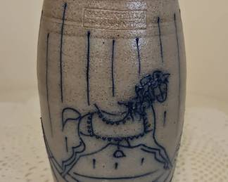 Beaumont Bros. Pottery Rocking Horse Jar