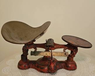 Antique Cast Iron Balance Scale