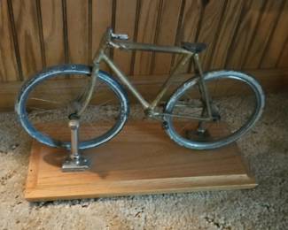 Metal Bicycle Sculpture