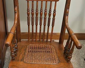 Oak Spindleback Rocking Chair