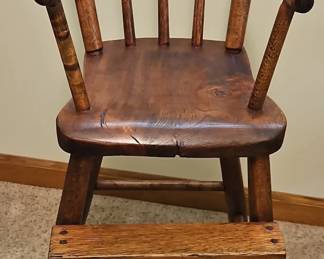 Antique Spindle Back Windsor High Chair