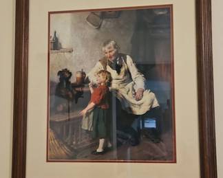 Grandfather and Child Art Print by Donatus Buongiorno