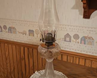 Clear Glass Oil Lamp