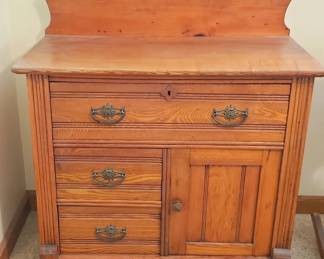 Antique Oak Washstand