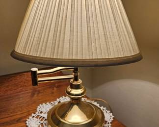 Brass Swing Arm Desk Lamp second image