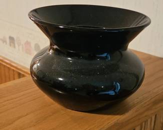 Black Amethyst Glass Vase