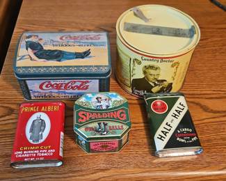 Vintage Tobacco Tins Collection
