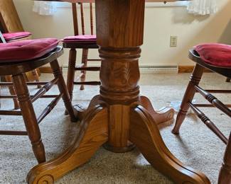 Oak Spindle Back Dining Set fourth image