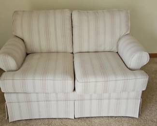 Striped Loveseat Sofa