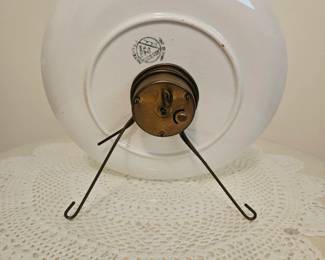 Handpainted Poppies Clock Plate second image