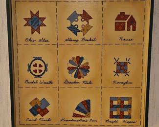 Quilt Block Sampler Wall Art