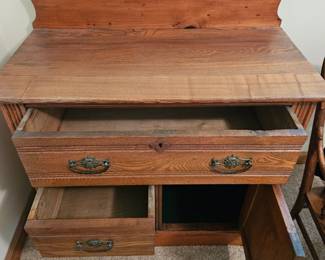 Antique Oak Washstand second image