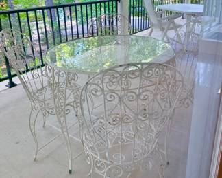Several patio sets