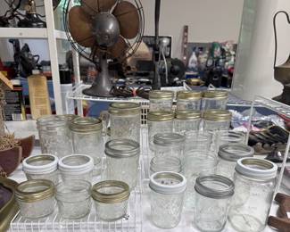Mason jelly canning jars