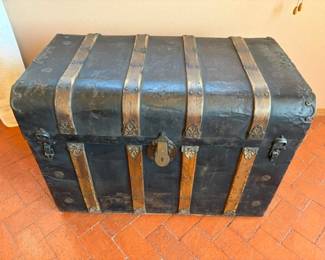 Antique steamer trunk
