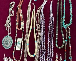 Vintage Navajo, Zuni and Pueblo jewelry