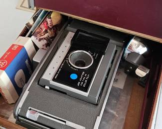 vintage polaroid camera
