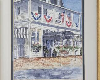 cape may victorian house watercolor art