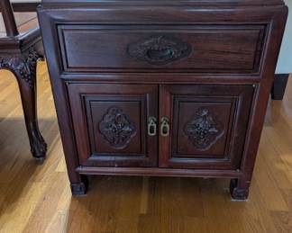 Beautiful Asian Rosewood End Tables
