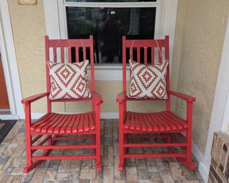 Red Rocking Chairs