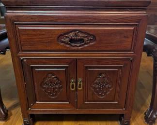 Beautiful Asian Rosewood End Tables