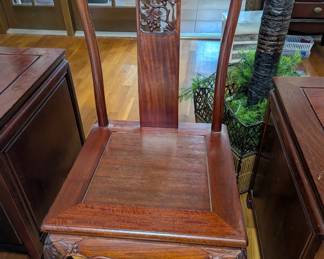 Beautiful Asian Rosewood Dining Chairs