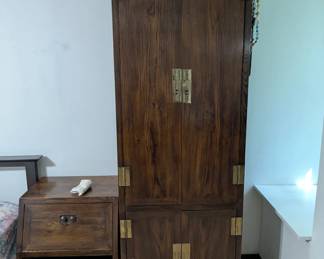 2 Tall Henredon Armoire Cabinets