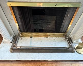 Brass Fireplace Hoop Guard