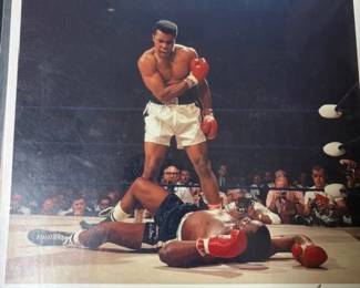 Niel Liefer 'Muhammed Ali vs Sonny Liston' 11 x 14 signed, unframed