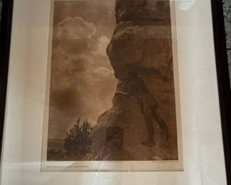 Edward S. Curtis photogravure 'The Sentinel - San Ildefonso'