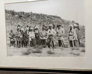 William Thomas Mullarky (American 1897 - 1959) Untitled (Rio Grande Indians) gelatin silver print, 13 1/2" x 19 1/4", 21 1/4" x 27 1/4" framed