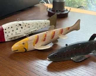 Fun antique fishing lures