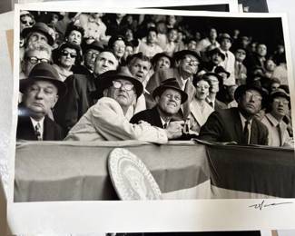 Neil Liefer ' JFK and LBJ at Opening Day' 11 x 14 signed, unframed