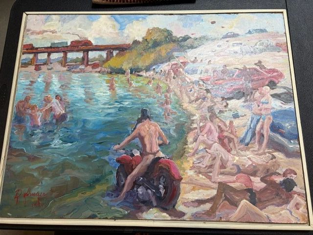 Robert Kruger (American, 20th C) 1979 oil on canvas