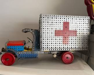  Large Vintage erector set ambulance 