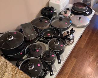 Kitchen Supplies - T-fal cookware, pots, and pans