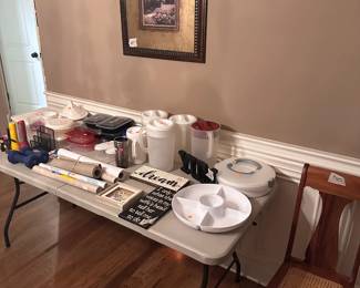 Kitchen Supplies, chair, and decor