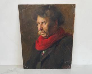 Lot 7474 Antique Signed Oil Painting Portrait Art