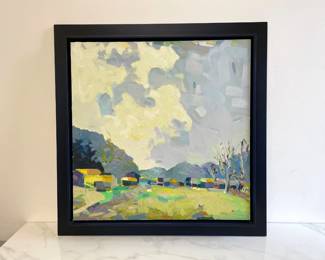 Lot 7345 Signed Abstract Landscape Painting Art